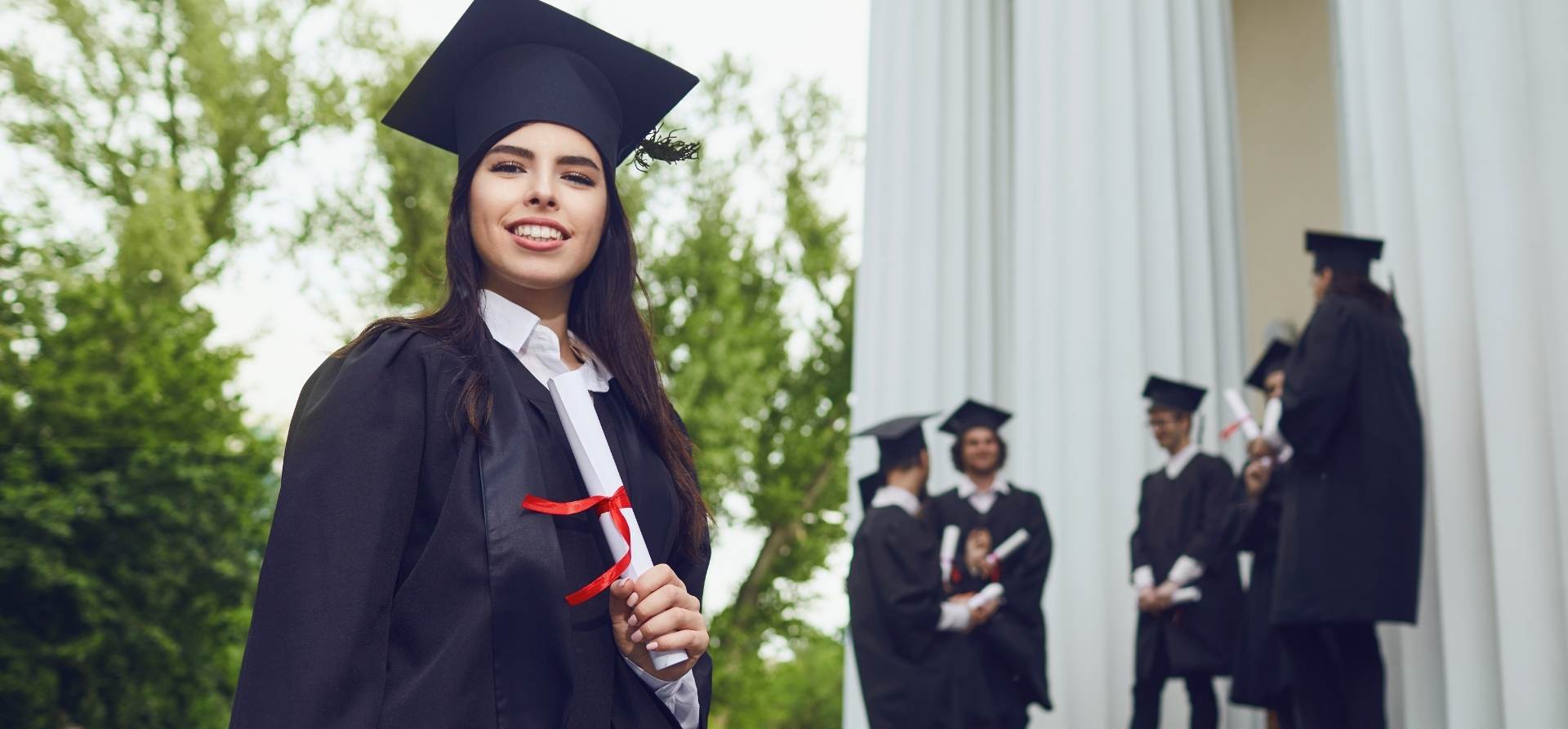 Smiling graduate